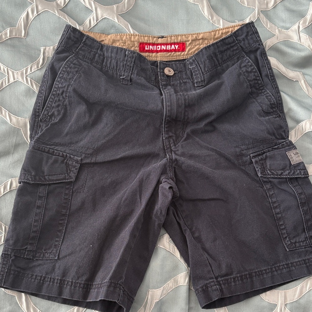 UNIONBAY Men's Dark Navy Cargo Shorts